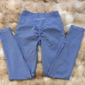 Alphalete Dusty Lavender Scrunch High-Waist Leggings size small